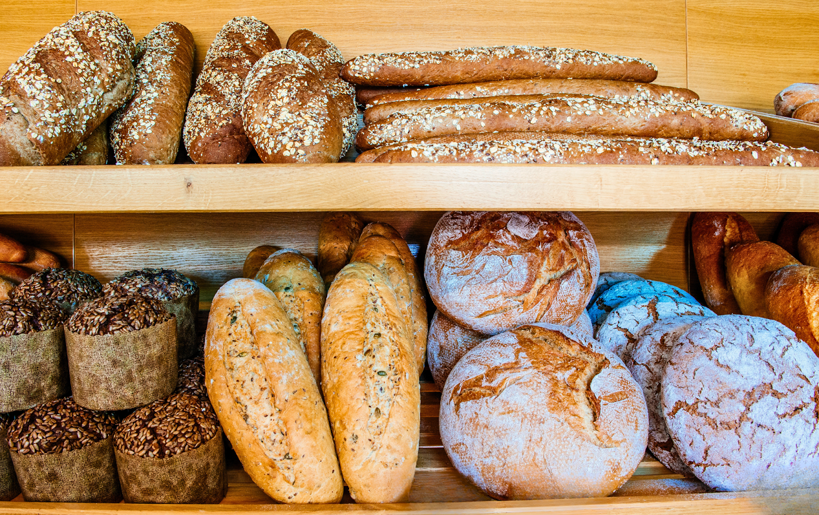 Frisch gebackenes Brot bei Bread Box Bakery